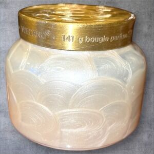 Anthropologie Volcano Capiz Jar Candle Capri Blue Gold Gilded Shell Mini 5oz NEW